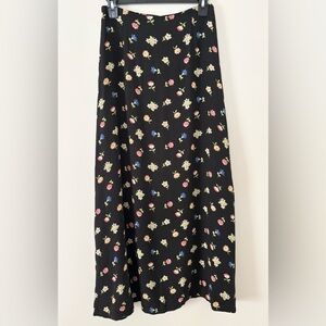 Vintage LizClaiborne Classics Ditsy Floral 90s Y2K Flowy High Rise Midi Skirt